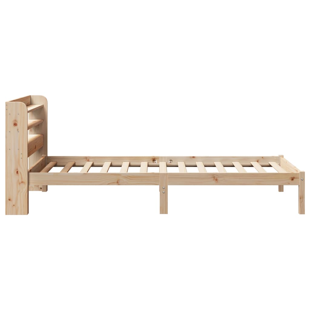 Bed Frame without Mattress 90x200 cm Solid Wood Pine